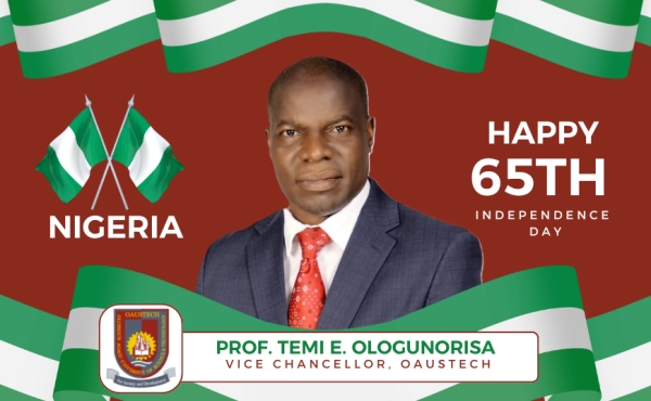 Vice-Chancellor&#039;s Message Celebrating Nigeria&#039;s 65th Independence Day